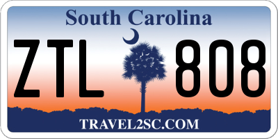SC license plate ZTL808