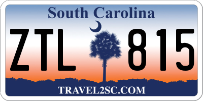 SC license plate ZTL815