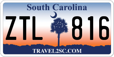 SC license plate ZTL816