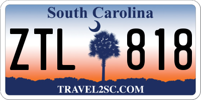 SC license plate ZTL818