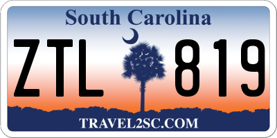 SC license plate ZTL819