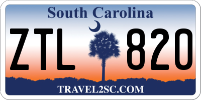 SC license plate ZTL820
