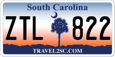 SC license plate ZTL822