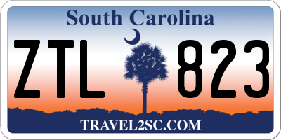 SC license plate ZTL823