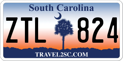 SC license plate ZTL824