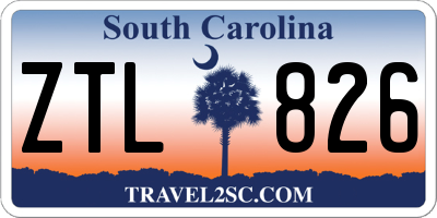 SC license plate ZTL826