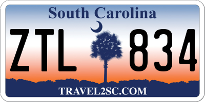 SC license plate ZTL834