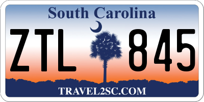 SC license plate ZTL845