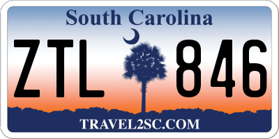 SC license plate ZTL846