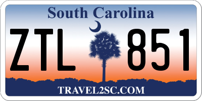 SC license plate ZTL851