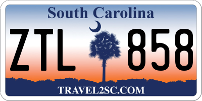 SC license plate ZTL858