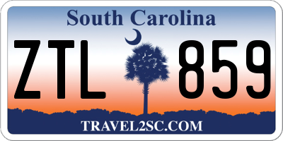 SC license plate ZTL859