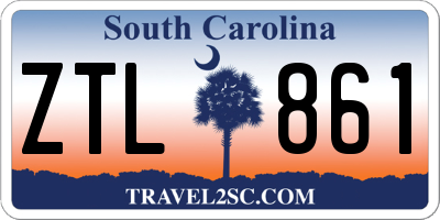 SC license plate ZTL861
