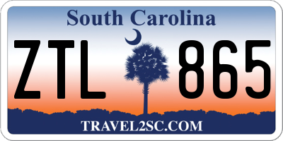 SC license plate ZTL865