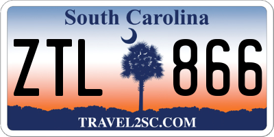 SC license plate ZTL866