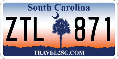 SC license plate ZTL871