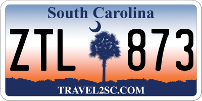 SC license plate ZTL873