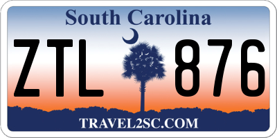 SC license plate ZTL876