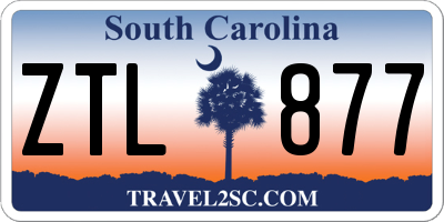 SC license plate ZTL877