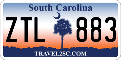 SC license plate ZTL883