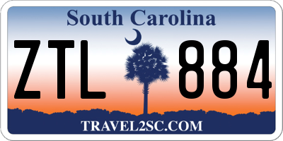 SC license plate ZTL884