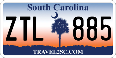 SC license plate ZTL885