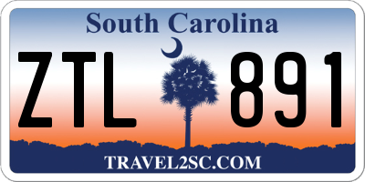 SC license plate ZTL891