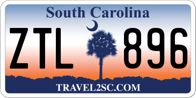 SC license plate ZTL896