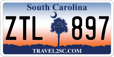 SC license plate ZTL897