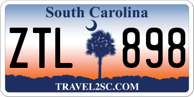 SC license plate ZTL898