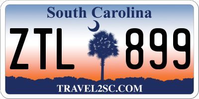 SC license plate ZTL899