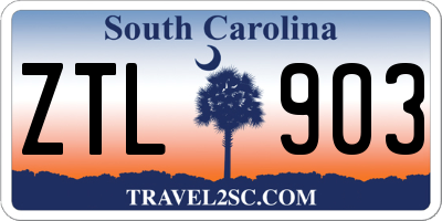 SC license plate ZTL903