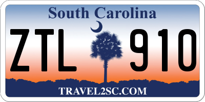 SC license plate ZTL910