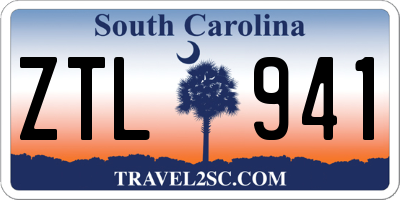 SC license plate ZTL941