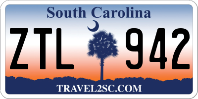 SC license plate ZTL942
