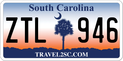 SC license plate ZTL946