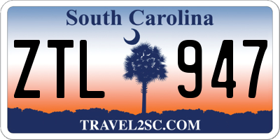 SC license plate ZTL947