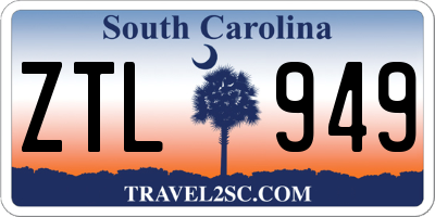 SC license plate ZTL949