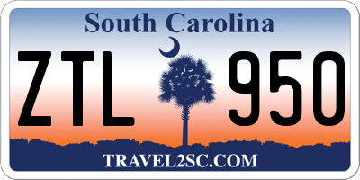 SC license plate ZTL950