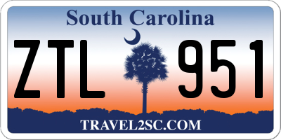 SC license plate ZTL951