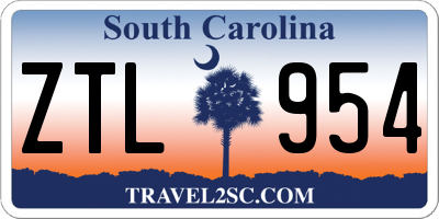 SC license plate ZTL954