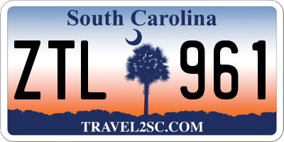 SC license plate ZTL961