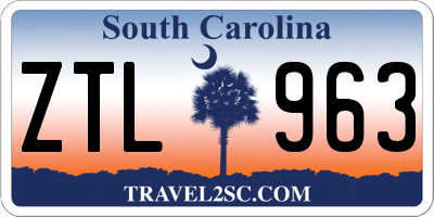 SC license plate ZTL963