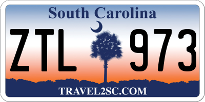SC license plate ZTL973