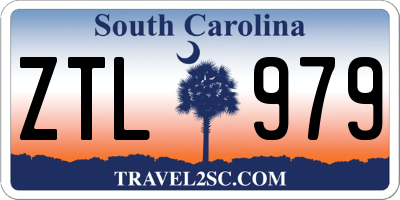 SC license plate ZTL979