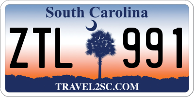 SC license plate ZTL991