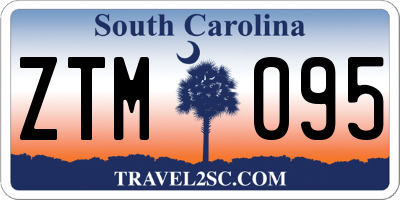SC license plate ZTM095