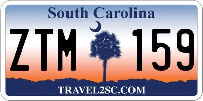 SC license plate ZTM159