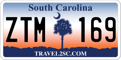 SC license plate ZTM169