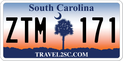 SC license plate ZTM171